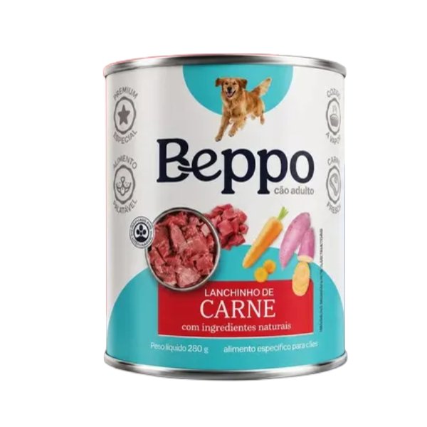 Alimento Úmido Beppo Cães Adultos Carne com Legumes 280g