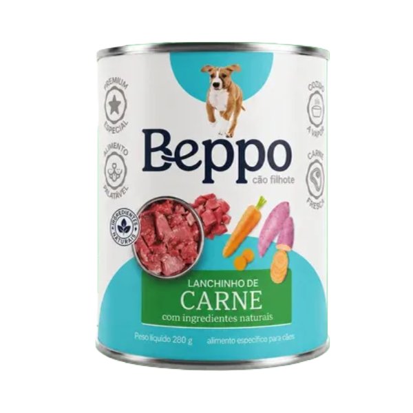 Alimento Úmido Beppo Cães Filhotes Carne com Legumes 280g