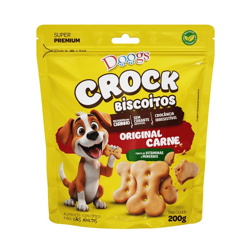 Biscoito Doogs Carne 200g