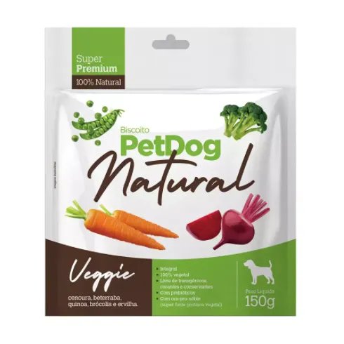 Biscoito PetDog Natural Veggie 150g