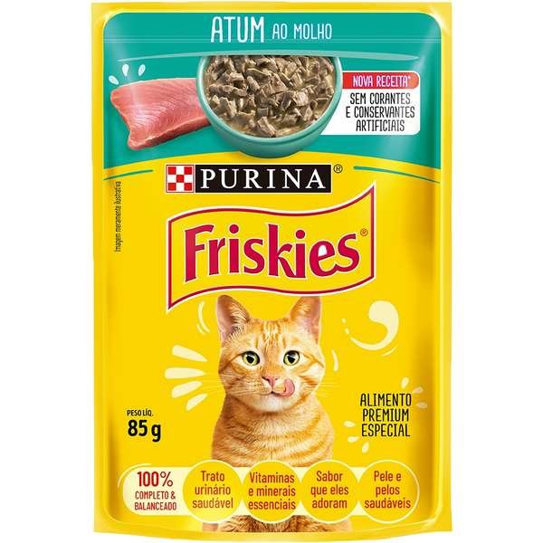 Sachê Friskies Gatos Atum ao Molho 85g