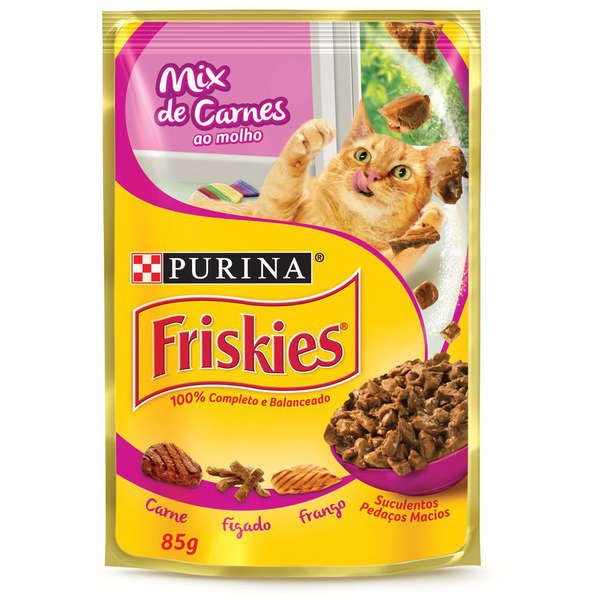 Sachê Friskies Gatos Mix de Carnes 85g